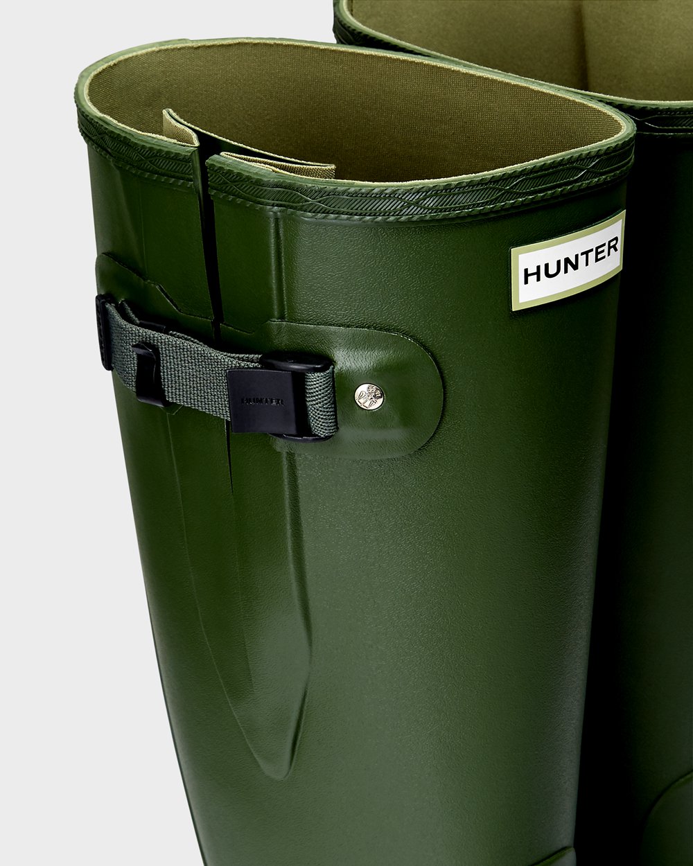 Womens Hunter Wide Fit Rain Boots Green - Norris Field - 0574982-QS